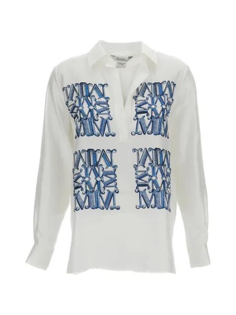 printed silk blouse by MAX MARA