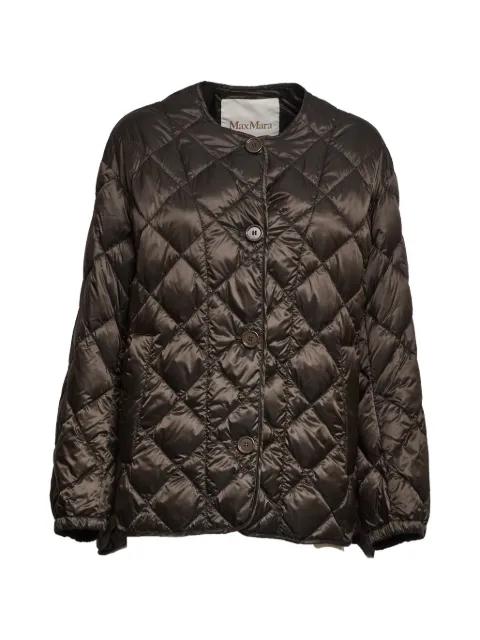 quilted button jacket by MAX MARA