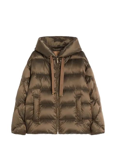 quilted hoodied puffer jacket by MAX MARA