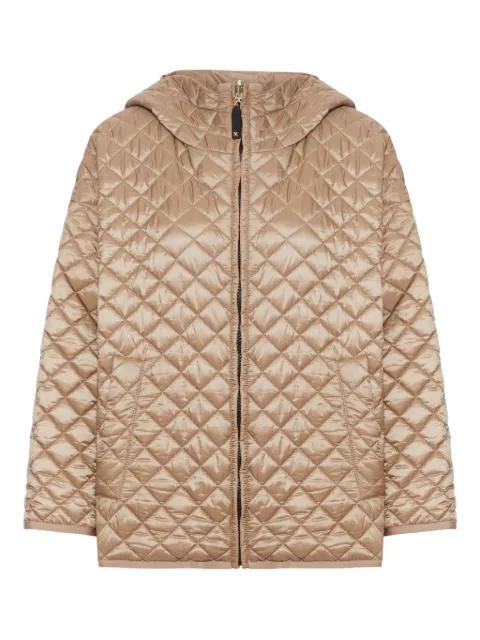 quilted-pattern hoodied jacket by MAX MARA