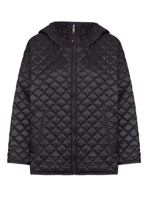 quilted-pattern hoodied jacket by MAX MARA