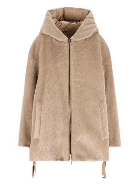 reversible alpaca wool padded coat by MAX MARA