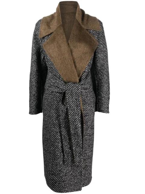 reversible belted mid-length coat by MAX MARA