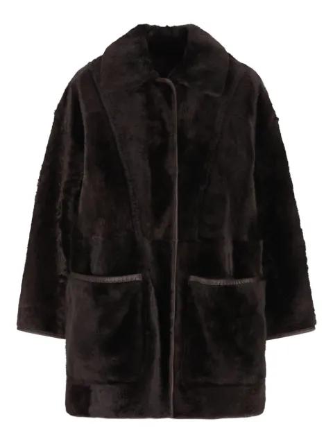 reversible leather coat by MAX MARA