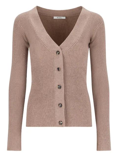 ribbed V-neck cardigan by MAX MARA