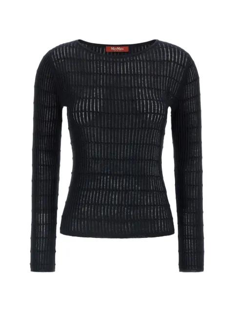 ribbed boat-neck sweater by MAX MARA