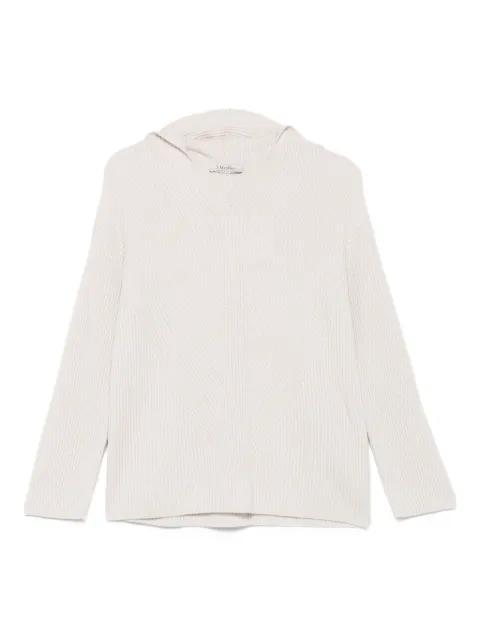 ribbed hoodied jumper by MAX MARA