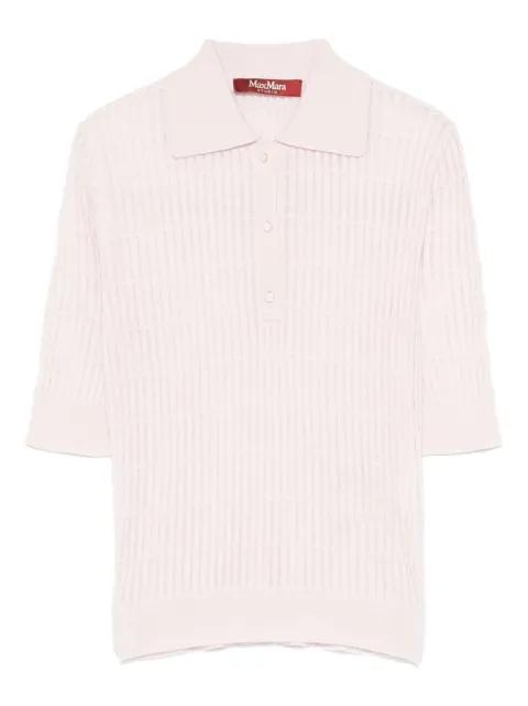 ribbed-knit polo shirt by MAX MARA