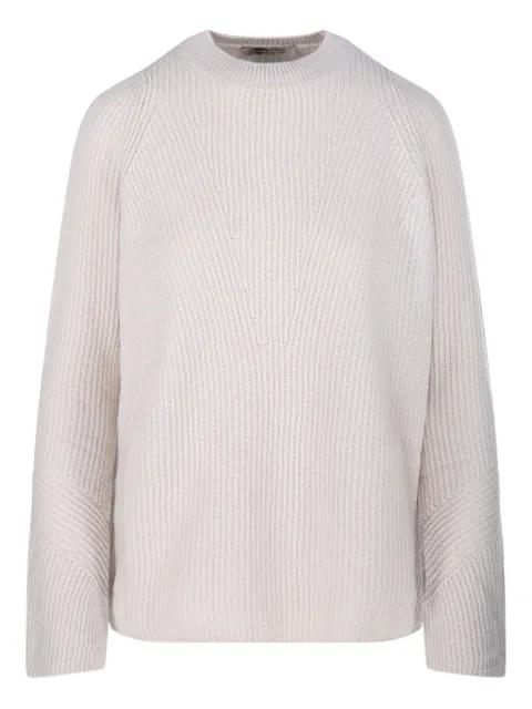 ribbed-knit raglan-sleeve sweater by MAX MARA