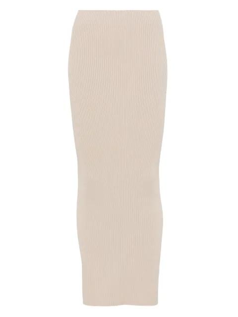 ribbed midi skirt by MAX MARA