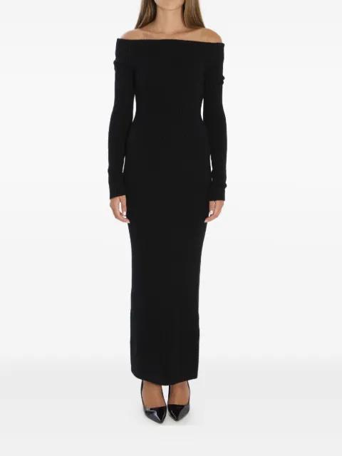ribbed off-shoulder maxi dress by MAX MARA