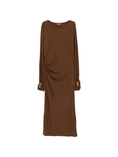 ruched boat-neck dress by MAX MARA