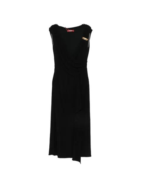 ruched-detail draped dress by MAX MARA