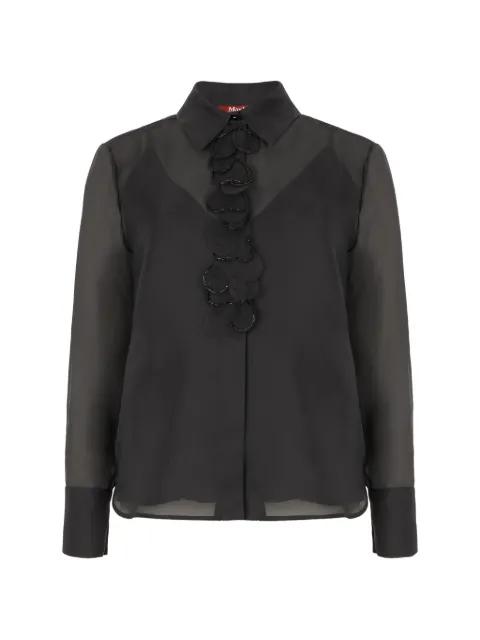 ruffled-collar blouse by MAX MARA