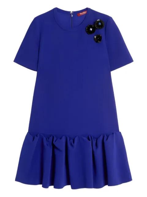ruffled short-sleeve dress by MAX MARA