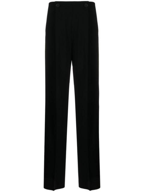 satin-finish tailored wide-leg trousers by MAX MARA