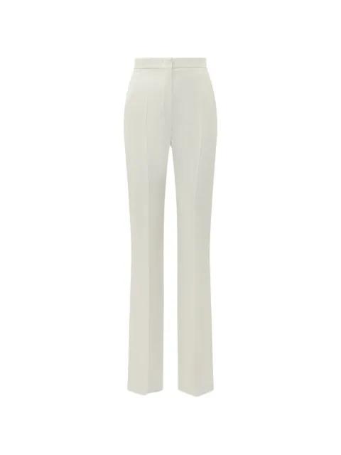 satin-stripe pressed-crease trousers by MAX MARA