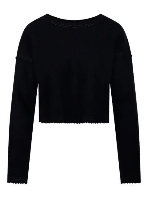 scalloped-edge crop top by MAX MARA