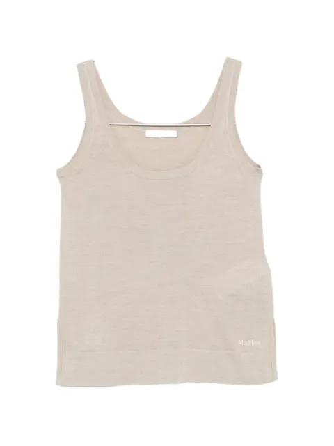 scoop-neck tank top by MAX MARA