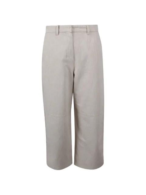seam-detail straight trousers by MAX MARA