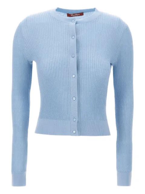 sequin-embellished ribbed cardigan by MAX MARA