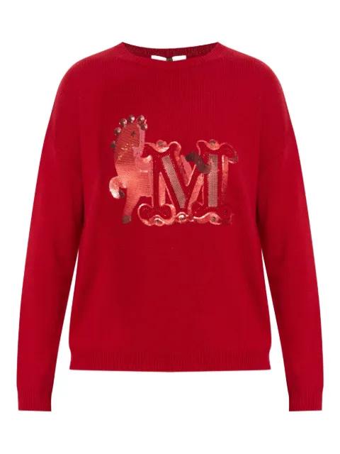 sequin-embellished sweater by MAX MARA