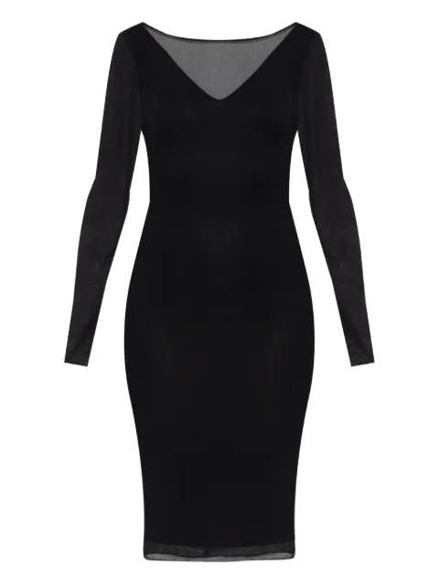sheer-sleeved dress by MAX MARA