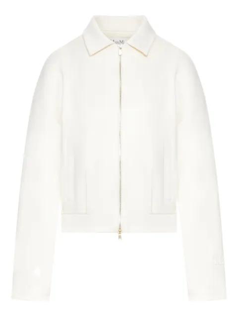 shirt-collar zip-front jacket by MAX MARA