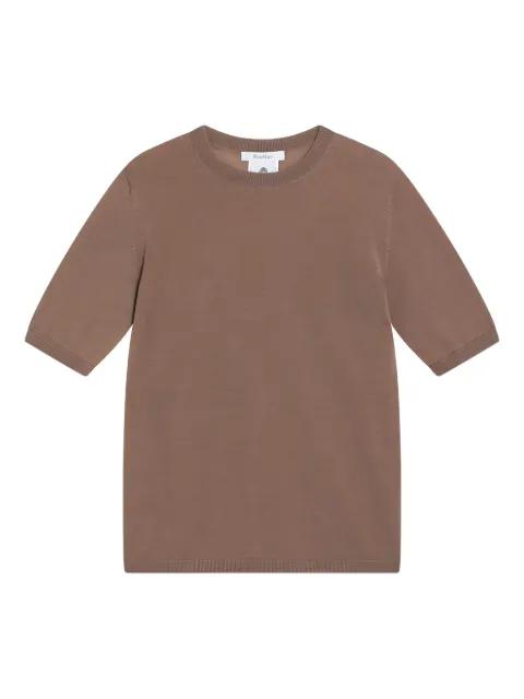 short-sleeve round-neck wool T-shirt by MAX MARA