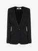 single-breasted compact cady jacket - midnightblue by MAX MARA