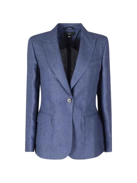single-breasted linen blazer by MAX MARA