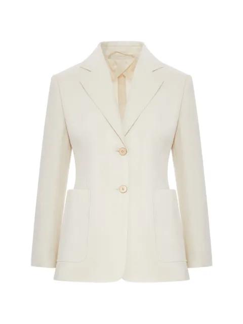 single-breasted linen blazer by MAX MARA