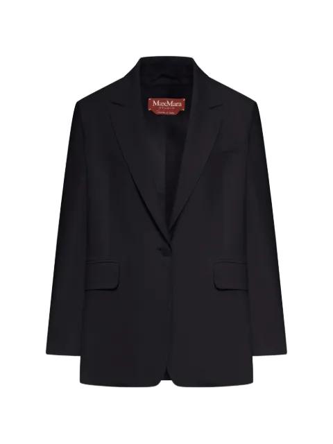 single-breasted peak-lapel blazer by MAX MARA