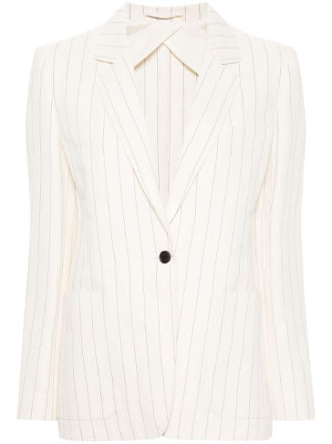 single-breasted pinstriped blazer by MAX MARA