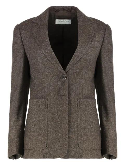 single-breasted tweed jacket by MAX MARA