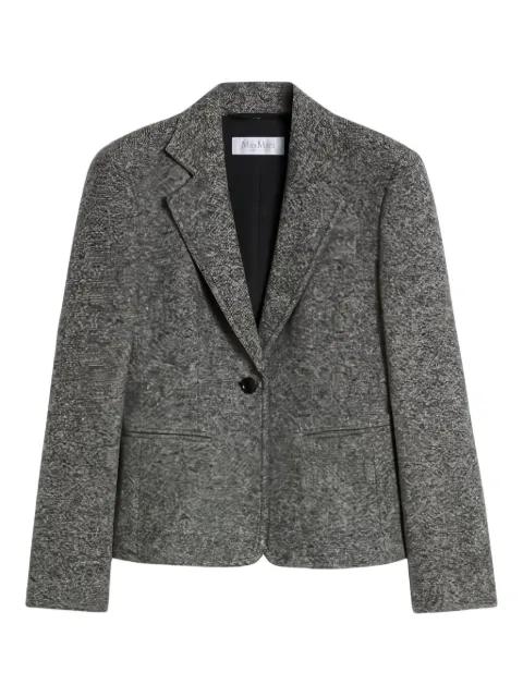 single-button tweed blazer by MAX MARA