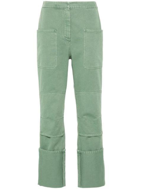 slim-fit cotton trousers by MAX MARA