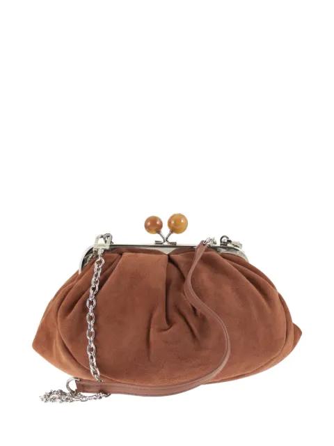 small Pasticcino suede clutch bag by MAX MARA