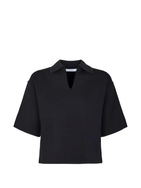 split-neck short-sleeve top by MAX MARA