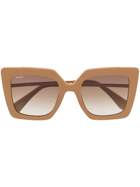 square-frame tinted sunglasses by MAX MARA