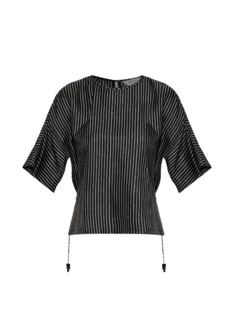 striped drawstring top by MAX MARA