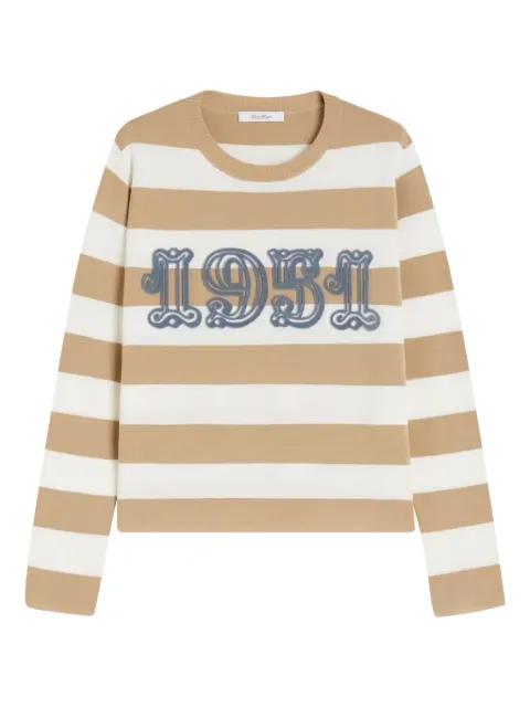 striped round-neck sweater by MAX MARA