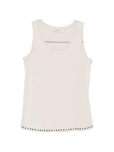 stud-embellished sleeveless top by MAX MARA