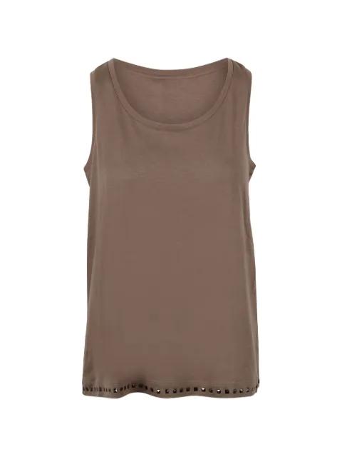 stud-embellished tank top by MAX MARA
