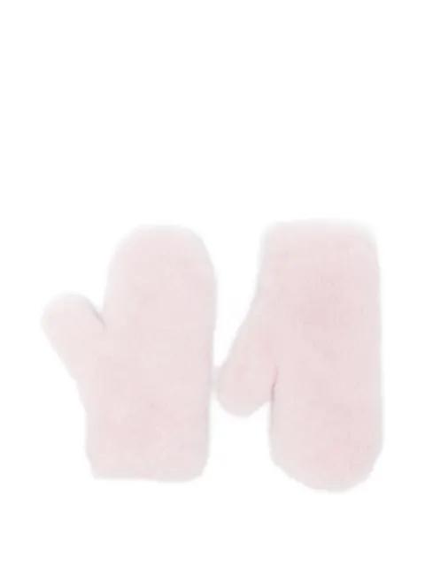 teddy strap mittens by MAX MARA