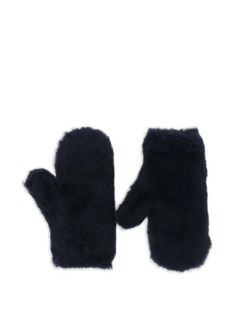 teddy-textured gloves by MAX MARA