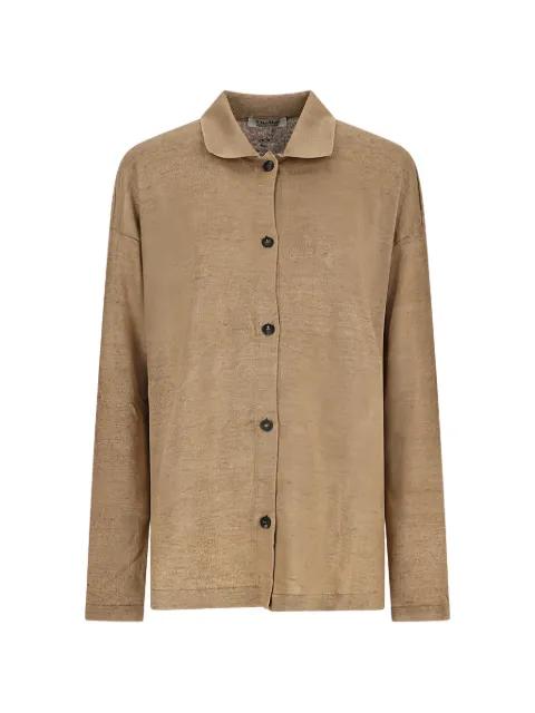 textured button-up cardigan by MAX MARA