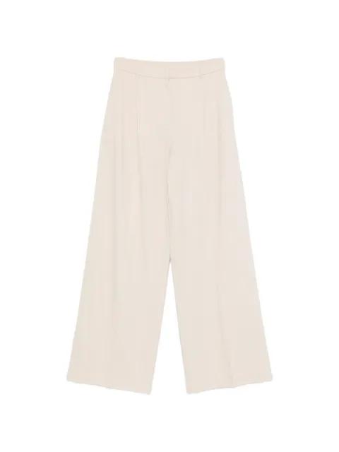 textured wide leg trousers by MAX MARA