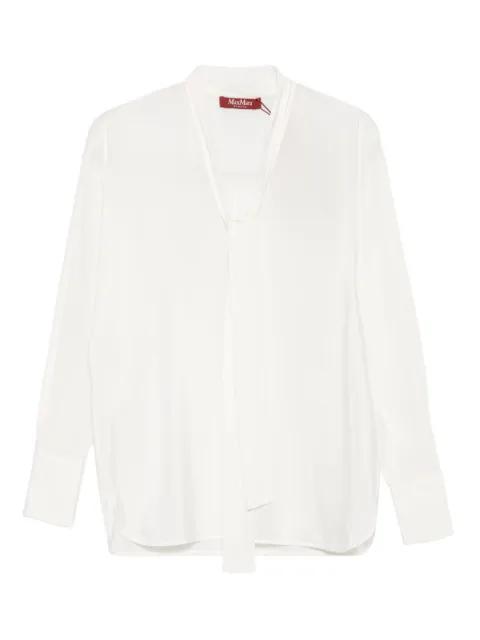 tie-neck silk blouse by MAX MARA