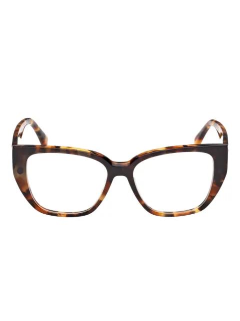 tortoiseshell clip-on glasses by MAX MARA
